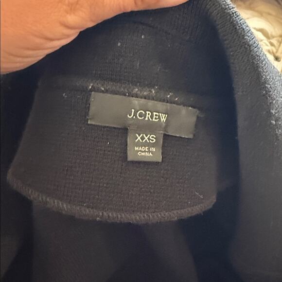 J.CREW One Button Cotton blend Sweater classic dark academia blazer XXS - Picture 3 of 7